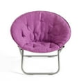 Mainstays Large Super Soft Microsuede 30" Saucer™ Chair, Purple