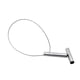 thumbnail image 1 of Dispositivo de control para atrapar cerdos con soporte de acero inoxidable y cable de alambre. plata, 1 of 7