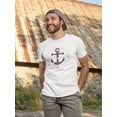 thumbnail image 2 of Black Anchor With Pink Ribbon Tee Men's -Image by Shutterstock, 2 of 4