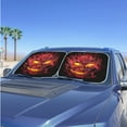 thumbnail image 2 of Jeiento Flame Skull Car Window Shades Foldable Automotive Interior Accessories for Sun Protection Heat and UV Rays That Keeps Vehicle Cool Universal Fit Most Cars Men, 2 of 7
