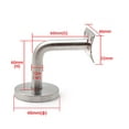 thumbnail image 2 of 304 Stainless Steel Handrail Bracket for Staircase Railing Wall Bracket Wood Railing Silver (4 Pieces),140g, 2 of 5