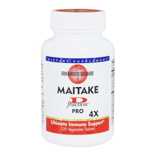 Mushroom Wisdom - Grifron Pro Maitake D Fraction 4X - 120 Comprimés Anciennement Produits Maitake