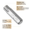 thumbnail image 4 of Uxcell 5pcs 1/4" Hex Shank T40 Head 1" Length S2 Torx Screwdriver Bit, 4 of 6