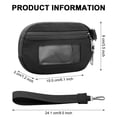 thumbnail image 5 of URSOFINE Small Nylon Wristlet Wallet for Women – Zip-Around Mini Coin Purse with Clear ID Window & Detachable Strap, Lightweight Card Holder for Travel, Gym & Everyday Use （Black）, 5 of 6