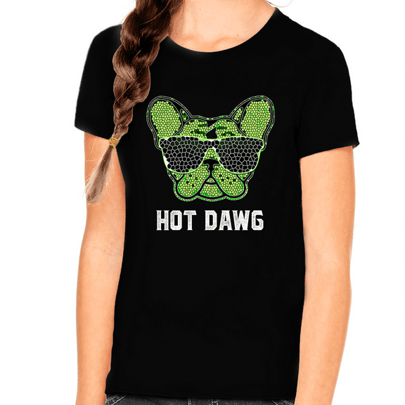 Hot Dog Shirt - Dog Shirts for Girls - Dog Gifts for Girls - Kids Dog Lover Shirts