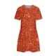 thumbnail image 5 of Vestidos de Verano de Mujer Cuello Redondo Manga Corta Impreso, Ligero Y Cómodo Vestidos Casuales para Mujeres, 5 of 8