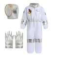 thumbnail image 2 of LIJCC Boys Space Jumpsuit Children's White Astronaut Boy Suit Jumpsuit Gloves Hat Toddler Pilot Jumpsuit for Themed Party, 2 of 5
