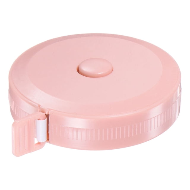 Unique Bargains Ruban à Mesurer Rond Rétractable 2m/78 Pouces Tailleur Tailleur de Poche, Rose