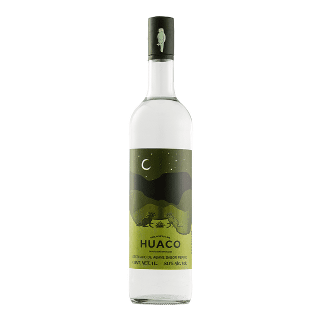 Destilado De Agave Huaco Pepino 1000 Ml Huaco Destilado de Agave