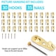 thumbnail image 4 of Colgadores de cuadros de 30 lb (juego de 30) Ganchos profesionales para colgar cuadros con clavos Colgadores de cuadros premium para paneles de yeso Ganchos de pared de madera para colgar marcos de cu, 4 of 7