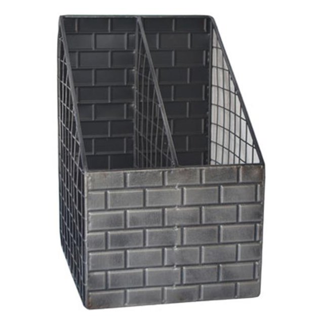 Cheungs FP-4393L Brick Design Metal Desk Organizer, Large - 12 x 9 x 8 in.