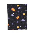thumbnail image 1 of XMXY Fleece Throw Blanket for Couch, UFO Rockets Spaceships Lightweight Plush Fuzzy Cozy Soft Bed Blankets and Throws for Sofa, 50"x40" inches, 1 of 8