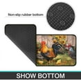 thumbnail image 5 of Rooster Theme Kitchen Rug 2 Piece Set, Farmhouse Decor Kitchen Floor Mat, Absorbent and Non-Slip Washable Runner Rug, Chicken Sunflower Decorations Kitchen Mats 17"x47"+17"x30", 5 of 6