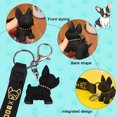 thumbnail image 2 of Creative Dog Key Chains 2 Pieces Cute Car Key Rings Leather Keyring Metal Pendant Keyring, 2 of 5