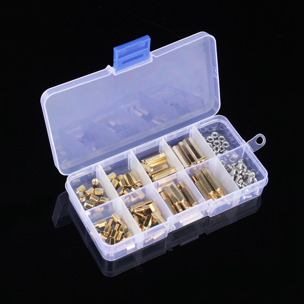 Details about   120 pcs Male Female M3 Metric Brass Standoff Spacer PCB Board Screws Nut Tools 