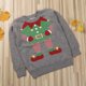 thumbnail image 2 of Suéter Para Niños, Bebés, Niñas, Niños, Navidad, Papá Noel, Suéter De Punto, Suéter, Tops, Gris Odeerbi LM103-3074, 2 of 7