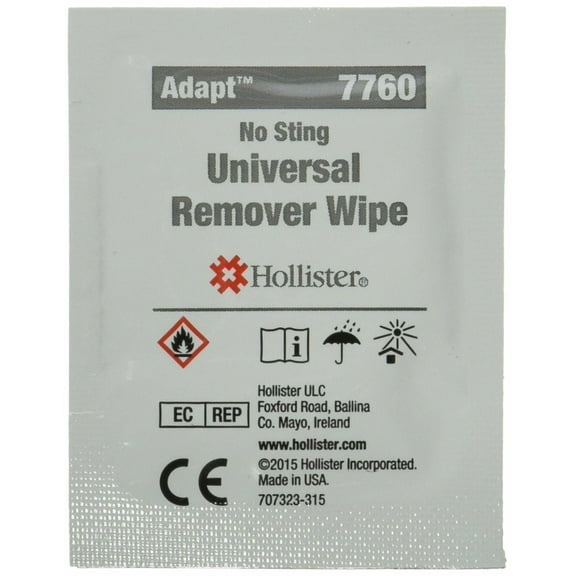 Hollister Adapt Universal Adhesive & Barriers Remover Wipe, 50 ct.