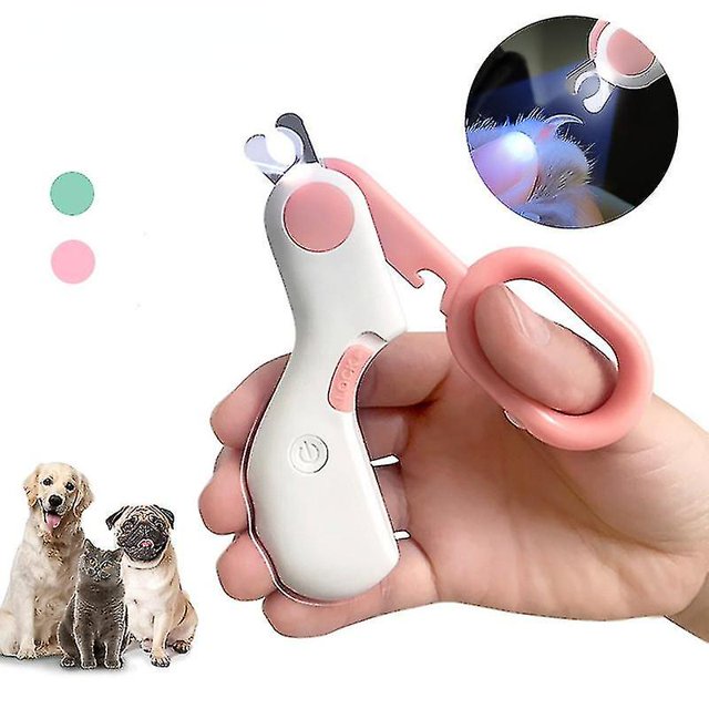 Cortaúñas profesional para mascotas con luz LED que puede iluminar el sangrado ZefeiWu 8390613045249
