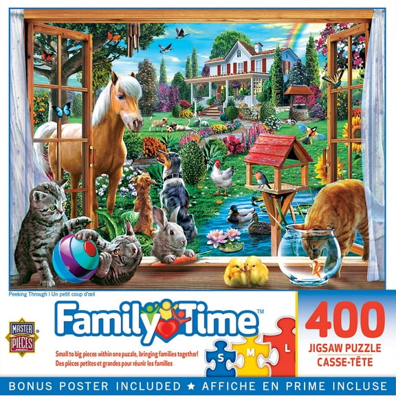 MasterPieces 400 Piece Jigsaw Puzzle for Adults - Peeking Through - 18"x24"