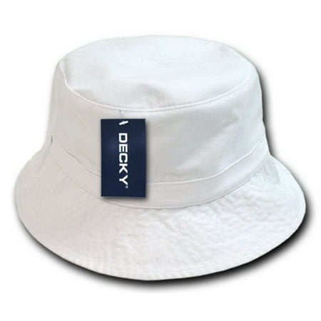 Decky 961 Polo Bucket Hat, White, S_M