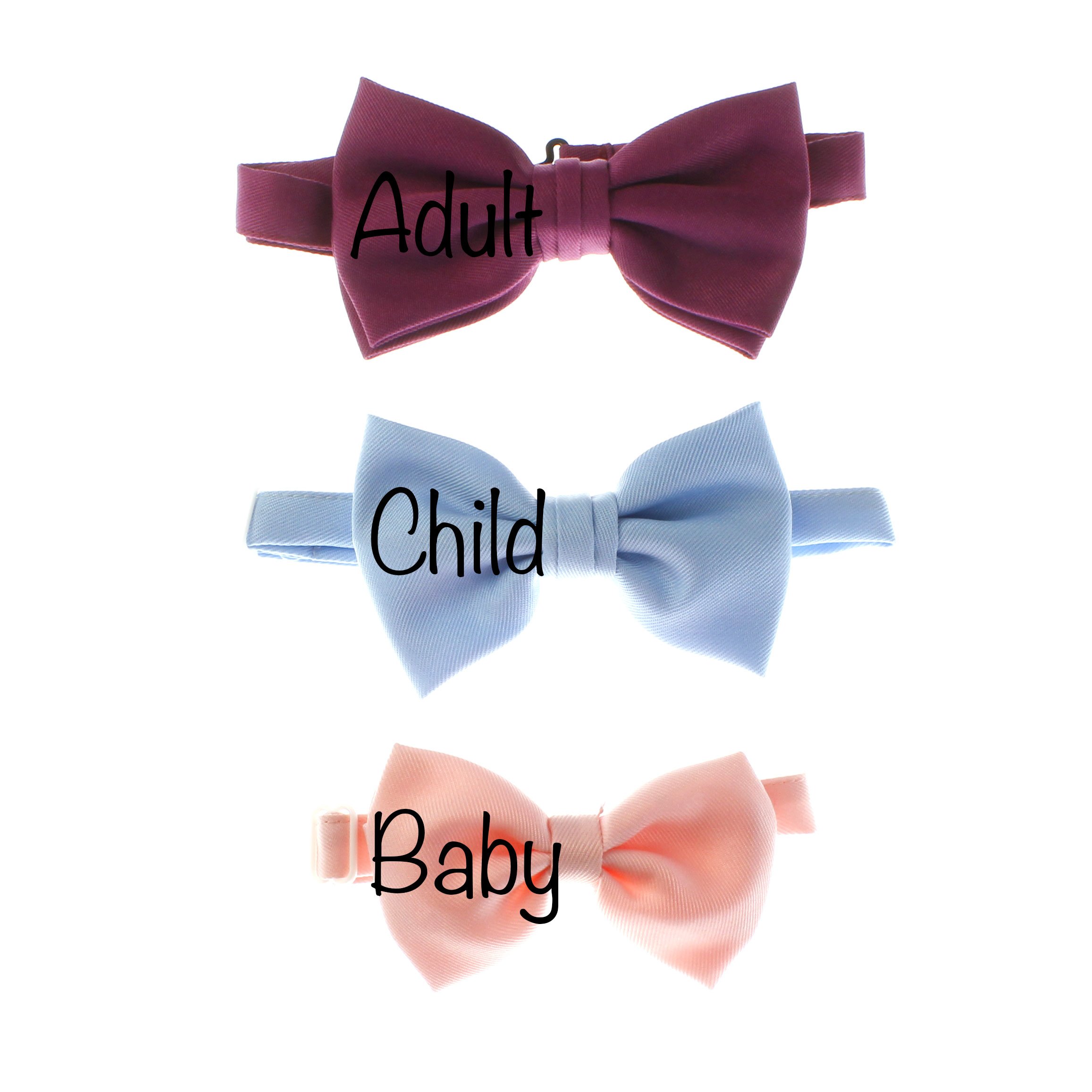 Boys' Pre-Tied Bow Tie – Party School Wedding Dance – Black