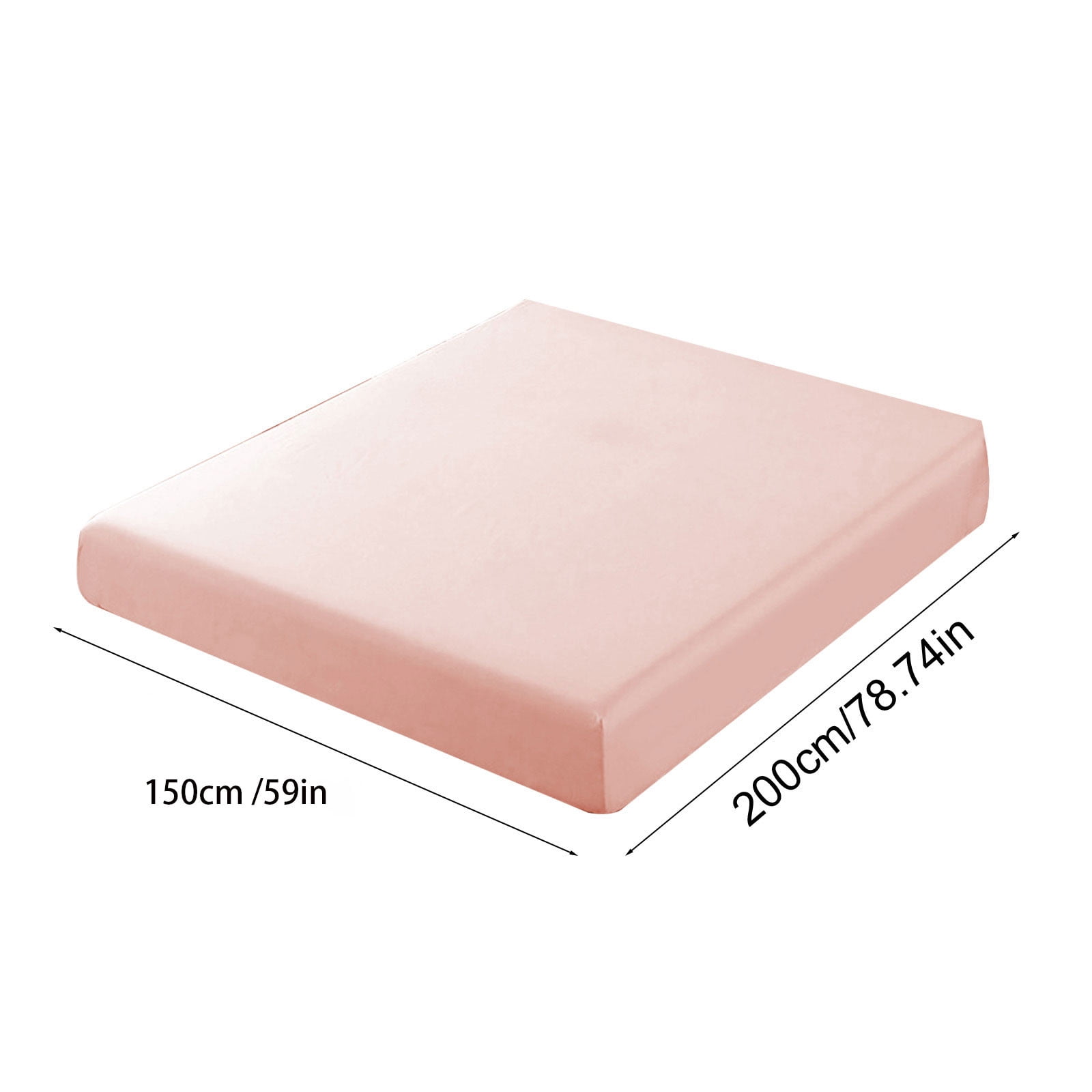 Fitted Sheet 78.74x59in Deep Pocket Bed Sheet Non Slip Secure Fit, Wrinkle Resistant Stretch Bed Cover Smooth Soft Sleep Surface, Mattress Protector for Bedroom Home Guest Room Dorm