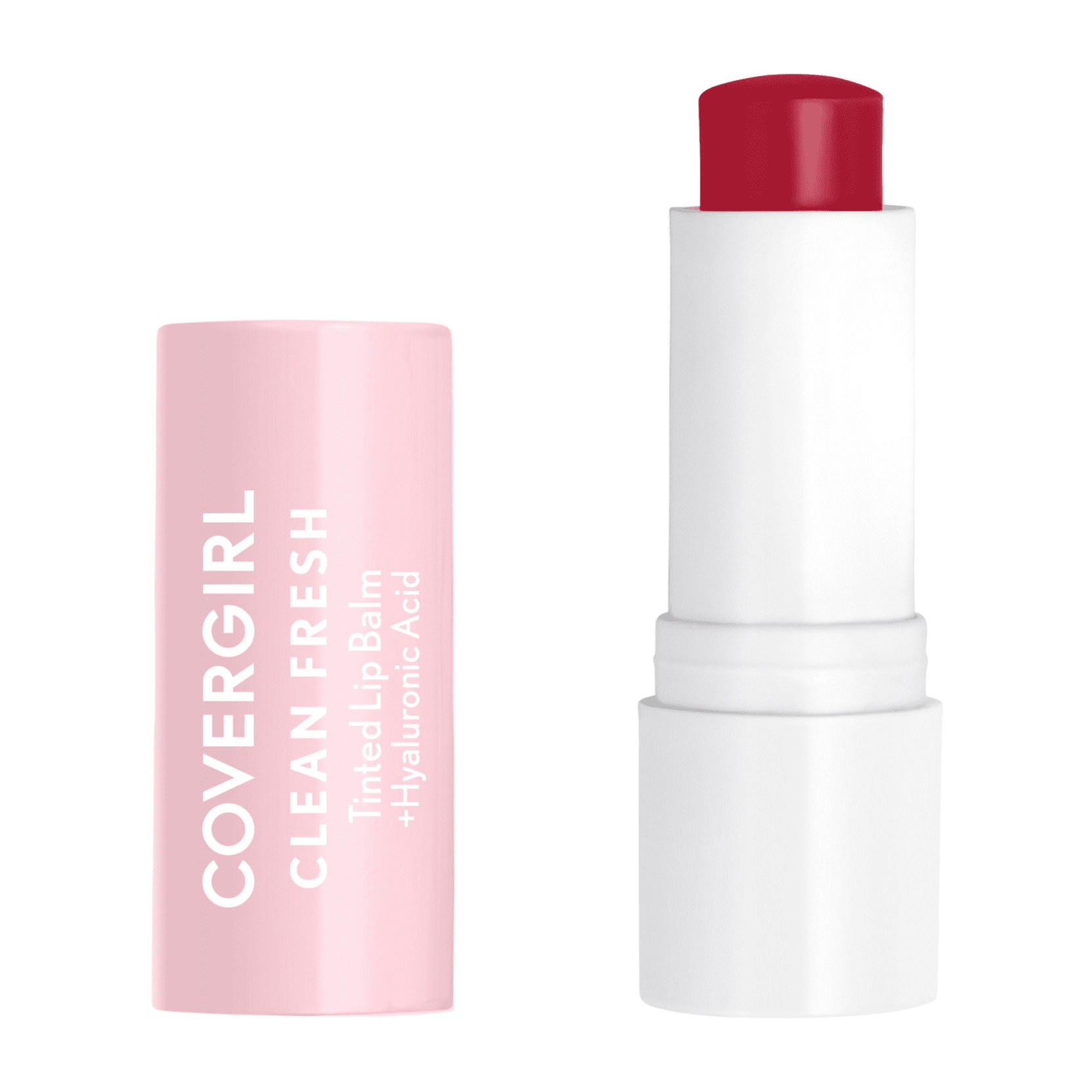 COVERGIRL Clean Fresh Tinted Lip Balm, 500 I Cherry-ish You, 0.14 oz, Clean Vegan Formula, Cruelty Free Lip Balm