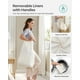 thumbnail image 4 of SONGMICS Cesto para la Ropa Sucia con Tapa, Cesto para Ropa de 130 L con 2 Bolsas Forradas Extraíbles, 6 Bolsas de Malla, Cesto de Mimbre para la Ropa sucia, Cesto Doble para la Ropa para el Baño, 13, 4 of 5