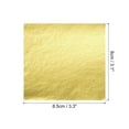 thumbnail image 2 of Hoja de Foil Dorado, Papeles de Hoja Dorada, 3.3" x 3.1" para Decoración, Esculturas, Pintura, Paquete de 200 Pcs, 2 of 5