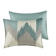 thumbnail image 5 of Gracie Mills Heise 3-Piece Modern Ikat Chevron Duvet Cover Set - GRACE-5160, 5 of 5