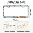 thumbnail image 3 of 2-Pack Aluminum License Plate Frame with 2 Holes for GM License Plate Cover with Free Screws Cute Cartoon Sloth, 3 of 8