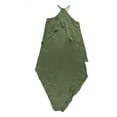 thumbnail image 2 of bar III Robe Asymétrique Drapée pour Femmes, Vert, Moyen, 2 of 2
