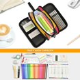 thumbnail image 5 of FORMRS Pencil Case with 3 Compartments Zipper Pouch, Elementary School Level and up, Geometric Sun, 5 of 8