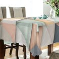 thumbnail image 5 of Yayeee Tablecloths 60" x 60" Rectangle Wrinkle Resistant Party Table Cover, Pink Geometric, 5 of 8