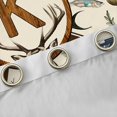 thumbnail image 4 of Castle Fairy Hunting Wood Letter K Black Out Curtains for Boys,Wildlife Deer Curtains Pack of 2 (42x63 Each), 4 of 6