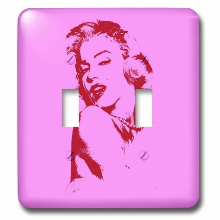 3dRose Sexy image of Marilyn Monroe. Hot pink. Popular print. Best seller. - Double Toggle