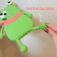thumbnail image 6 of for iPhone 12 Pro Max Kawaii Phone Case 3D Cartoon Cute Frog Phone Case Soft Silicone Unique Fun Cover Case for Women Girls Slim Fit Anti-Drop Protective Case for iPhone 12 Pro Max Green, 6 of 14