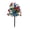 Green, variant on JWCJ 17.7" Patriotic Morning Glory Garden Stake, Red White Blue Artificial Flowers for Memorial Day 4th of July Outdoor Yard Grave Decor