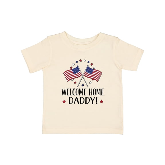 Inktastic Military Homecoming Welcome Home Daddy Boys or Girls Baby T-Shirt