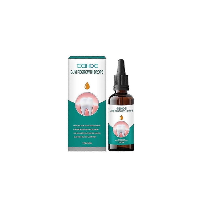 30ml Gum Restore Drops, Instant Gum Repair Treatment Liquid Mouthwash, Gentle Gum Regrowth Drops 26s