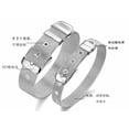 thumbnail image 3 of Unisex Women's 925 Sterling Silver Bangle Bracelet 8 Inches 9.9MM Buckle L103-3, 3 of 3