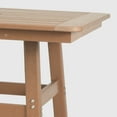 thumbnail image 6 of WestinTrends Outdoor 37" Counter Height HDPE Patio Square Bar Table, Teak, 6 of 7