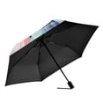 thumbnail image 2 of FORMRS Travel Umbrella Folding Auto Open Close Windproof Rain UV Protection, Pink Flowers, 2 of 8
