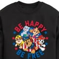 thumbnail image 3 of Paw Patrol - Americana - Be Happy, Be Free - Toddler & Youth Crewneck Fleece Sweatshirt, 3 of 6