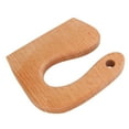 thumbnail image 2 of Safe Kids Wooden Cutter, Ergonomic Safe Cooking Knives Enhance Cognitive Abilities Healthy  For Home Outdoor For 2-8 Years Old Round Handle Type, 2 of 8