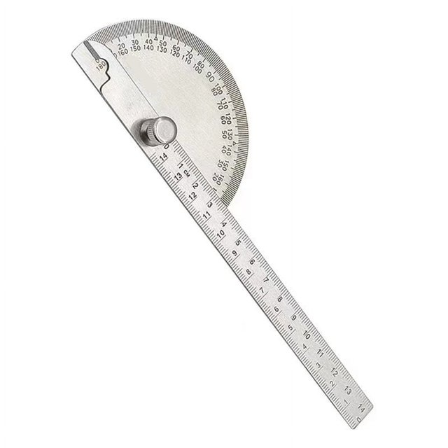 Goniometer Stainless Steel Protractor Metal Ruler Multi Angle Measuring Ruler Carpentry Tool Angle ,High Precision