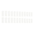 thumbnail image 2 of Milky White Press on Nails Long Fake Nails Tips Full Cover Square False Nails for Women 24PCS color 10, 2 of 4