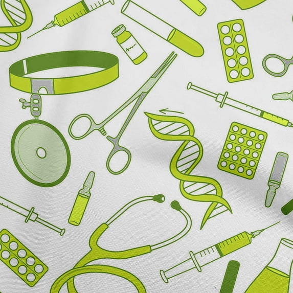 oneOone Cotton Poplin Twill Light Green Fabric Tool Diy Clothing Quilting Fabric Print Fabric By Yard 56 Inch Wide