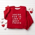 thumbnail image 5 of Hxshgdsn Womens Valentines Sweatshirt Cute Heart Graghic Crew Neck T Shirt Fleece Warm Tops Red 6 S, 5 of 5