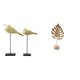 thumbnail image 1 of Esculturas Modernas De Pájaros De Madera Y Hojas De Metal, Adornos Creativos Con Forma De Animales Y Hojas Para Escritorio, Dormitorio, Mesa, Decoración Del Hogar, Estilo Nórdico Abstracto., 1 of 8